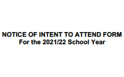 Notice of Intent to Attend 2021/22 