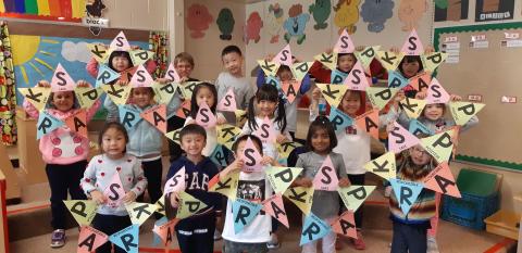 Kindergarten Students Show Their SPARK
